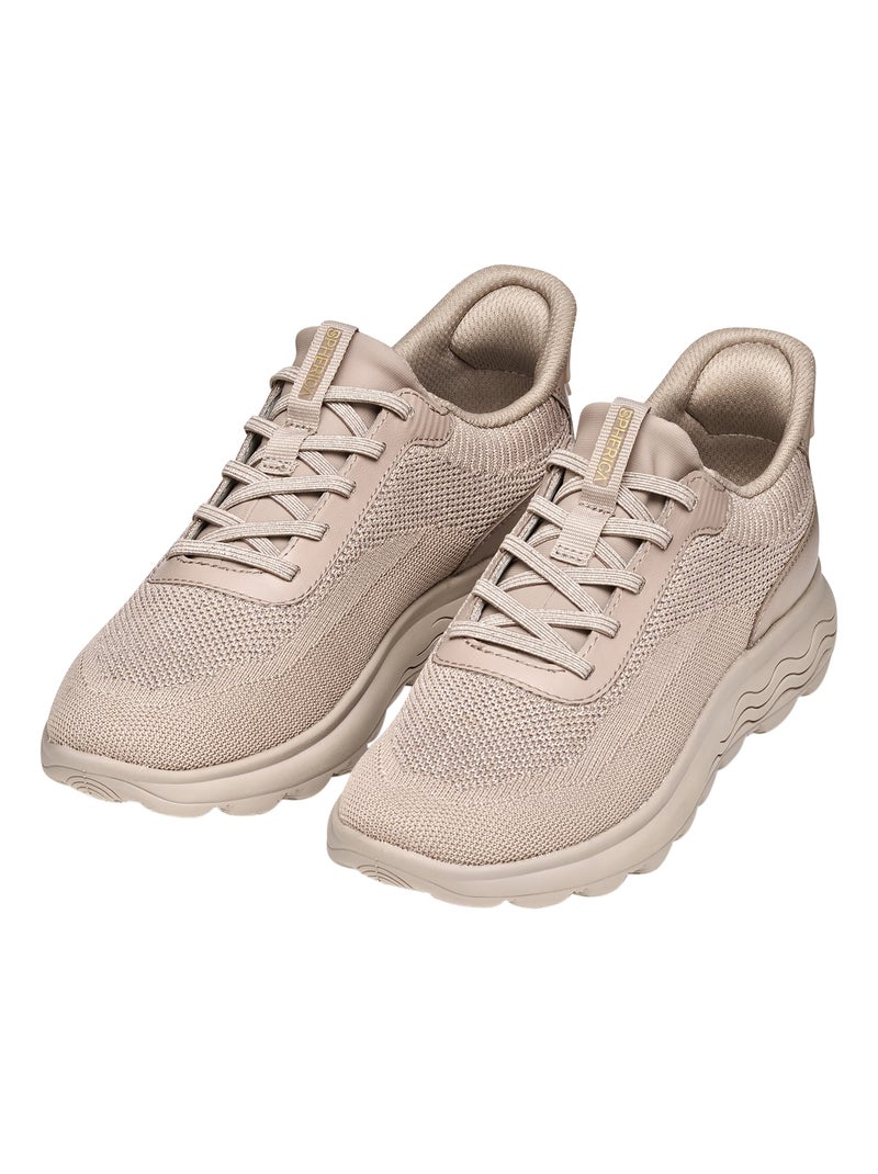 Basket à Lacets Geox Spherica Plus Beige - Kiabi