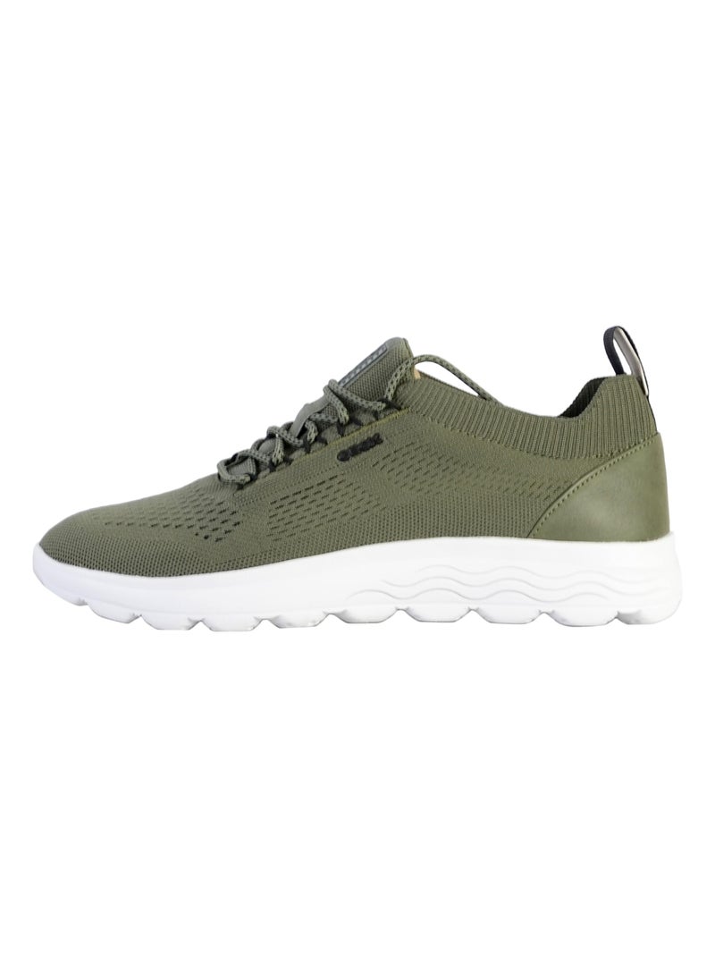 Basket à Lacets Geox U Spherica A Knitted Kaki - Kiabi