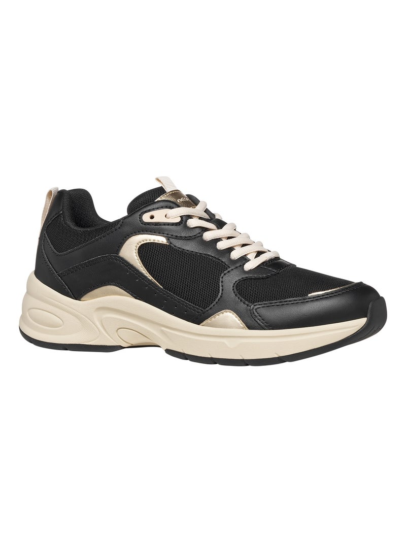 Basket à Lacets Geox Zarvia Noir - Kiabi