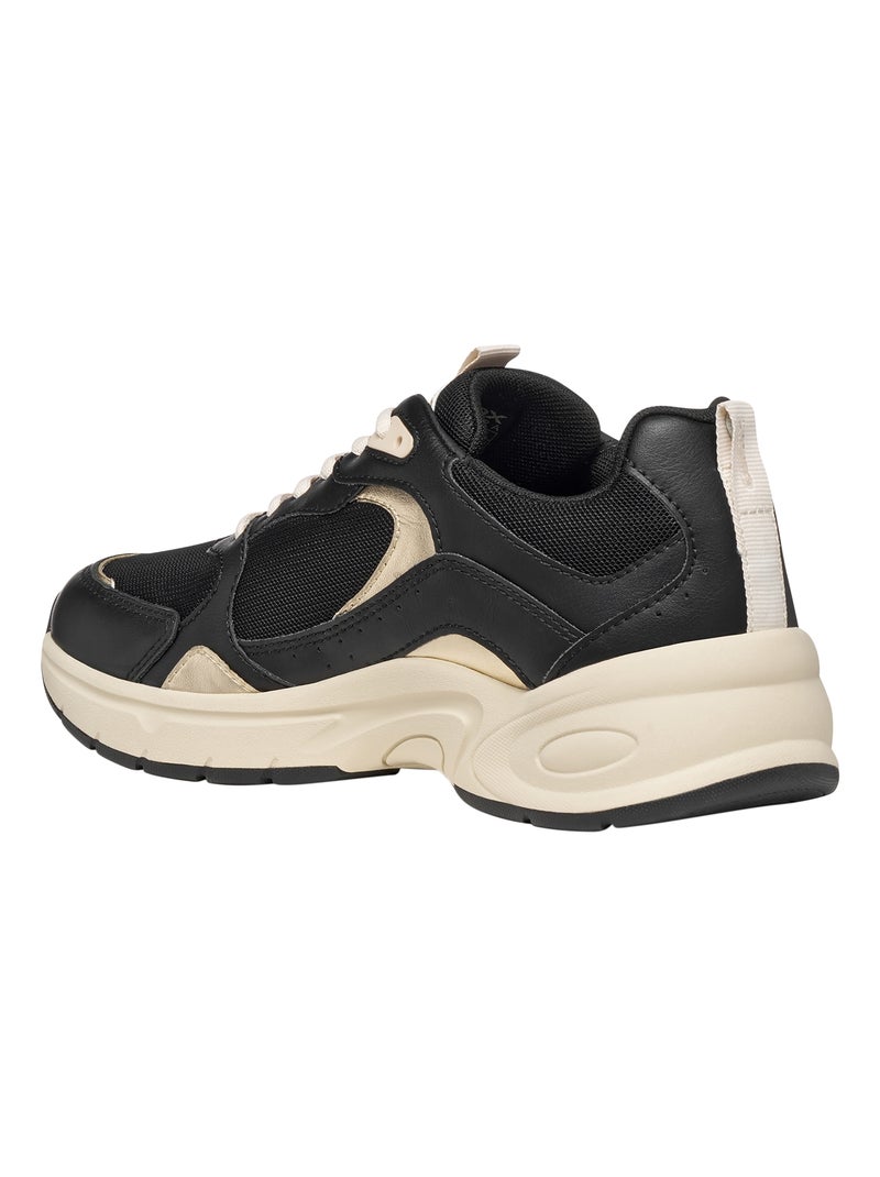 Basket à Lacets Geox Zarvia Noir - Kiabi