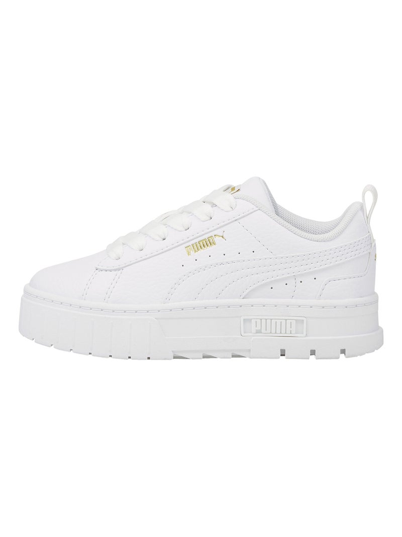 Basket à Lacets Junior Puma Mayze Blanc Doré - Kiabi