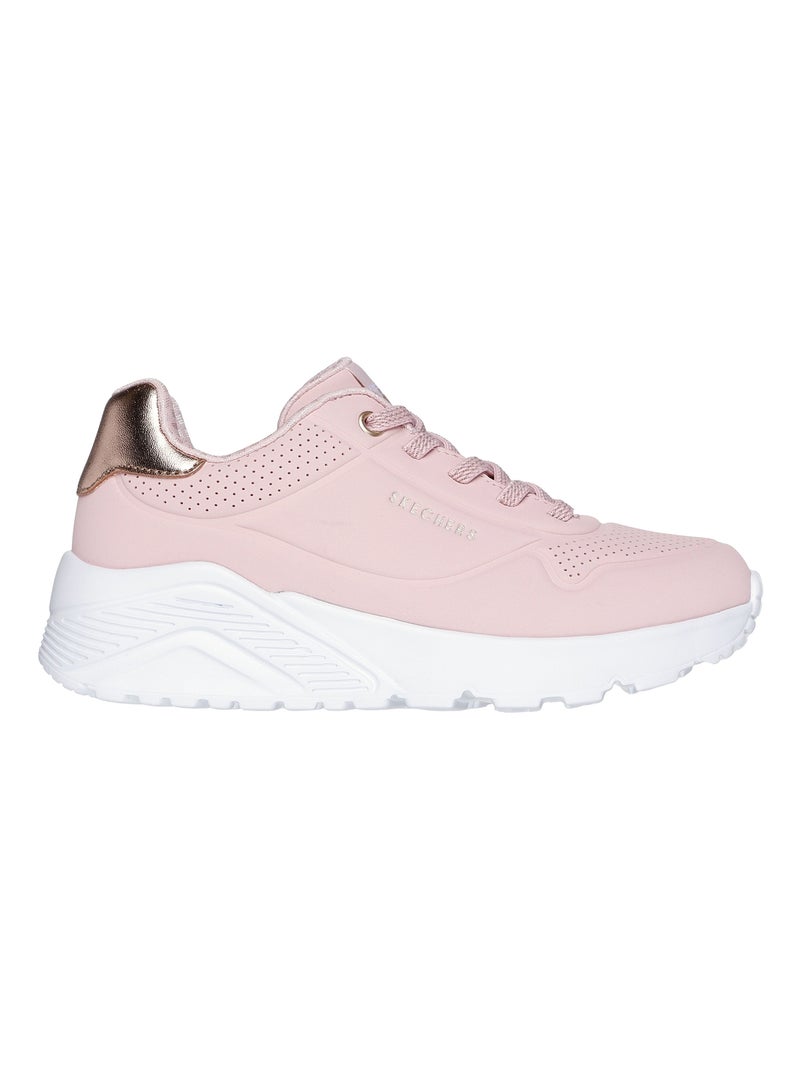 Basket à Lacets Junior Skechers Metallic Mode Mauve - Kiabi