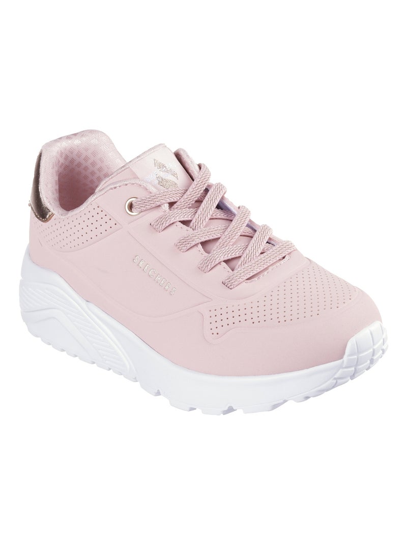 Basket à Lacets Junior Skechers Metallic Mode Mauve - Kiabi