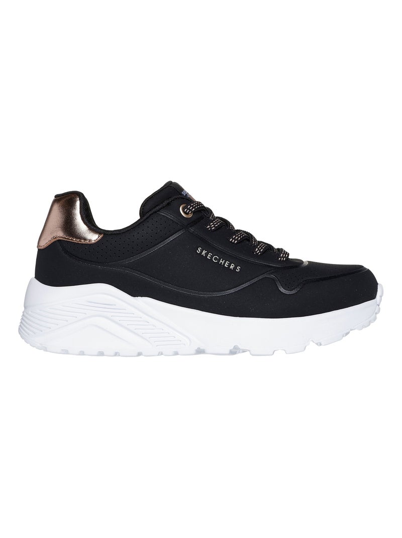 Basket à Lacets Junior Skechers Metallic Mode Noir - Kiabi