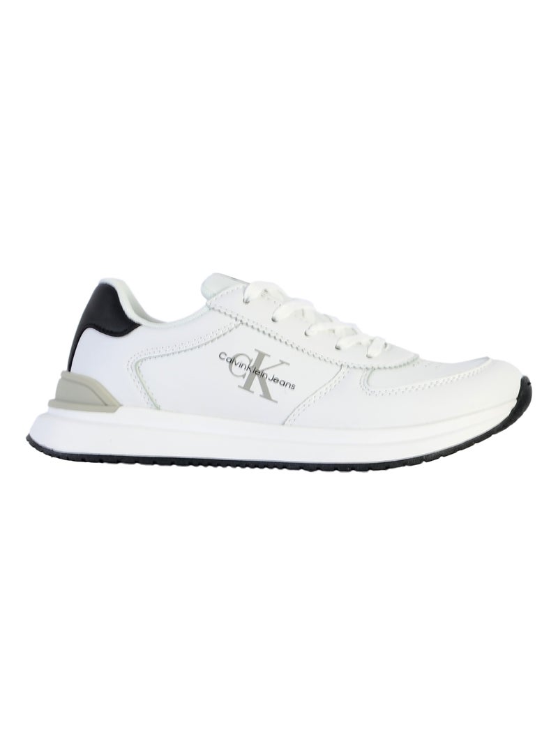 Basket à Lacets Juniors Calvin Klein Jeans Low Cut Lace Up Blanc - Kiabi