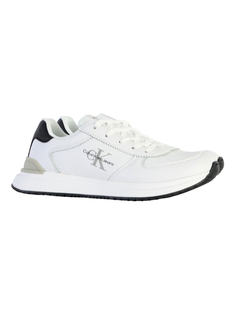 Basket à Lacets Juniors Calvin Klein Jeans Low Cut Lace Up Blanc - Kiabi