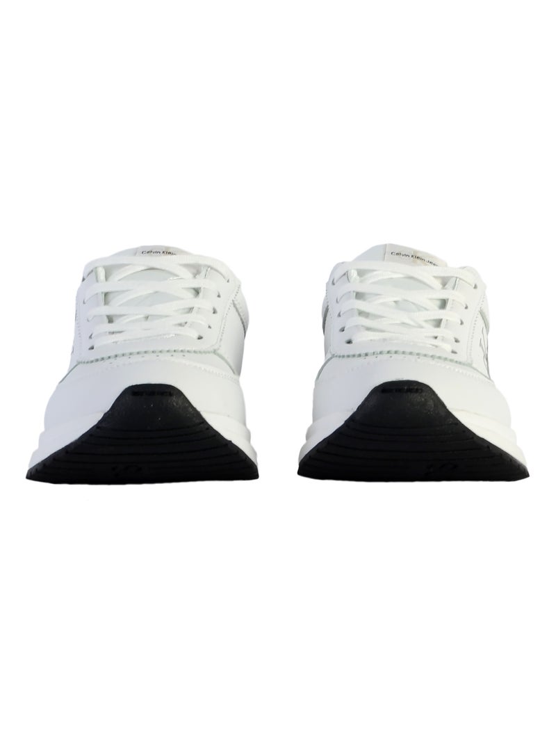 Basket à Lacets Juniors Calvin Klein Jeans Low Cut Lace Up Blanc - Kiabi