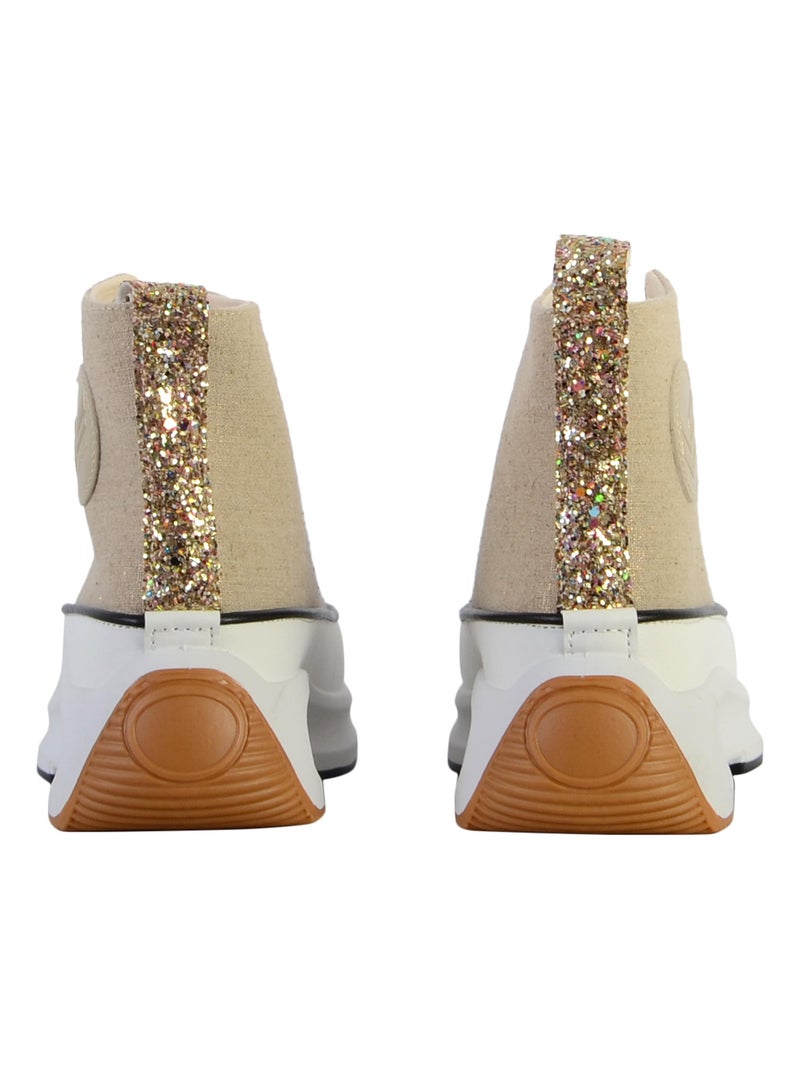 Basket à Lacets Montante Kaporal Christa Beige - Kiabi