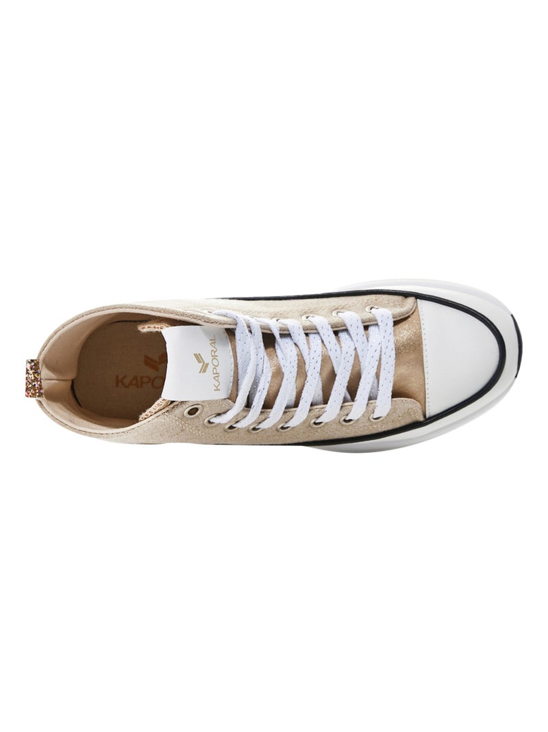 Basket à Lacets Montante Kaporal Christa Beige - Kiabi