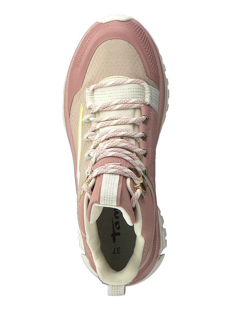 Basket à Lacets Montante Tamaris Rose - Kiabi