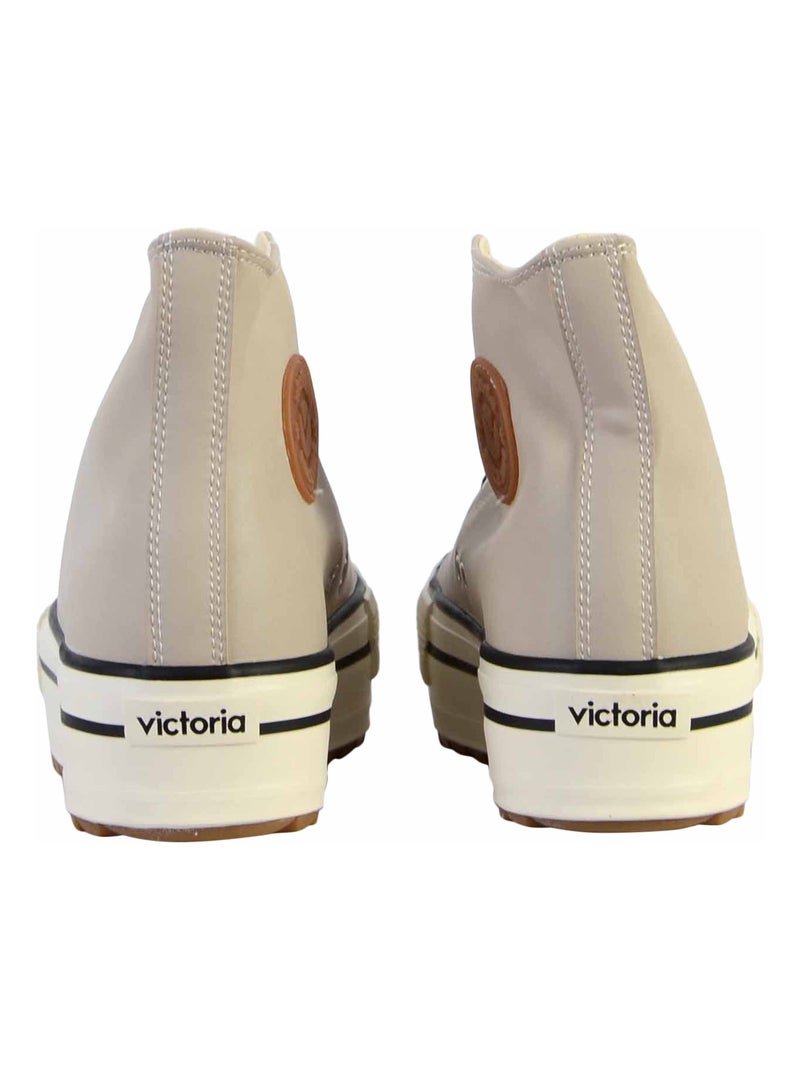 Basket à Lacets Montante Victoria Beige - Kiabi