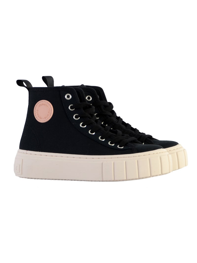 Basket à lacets montante Victoria Noir - Kiabi