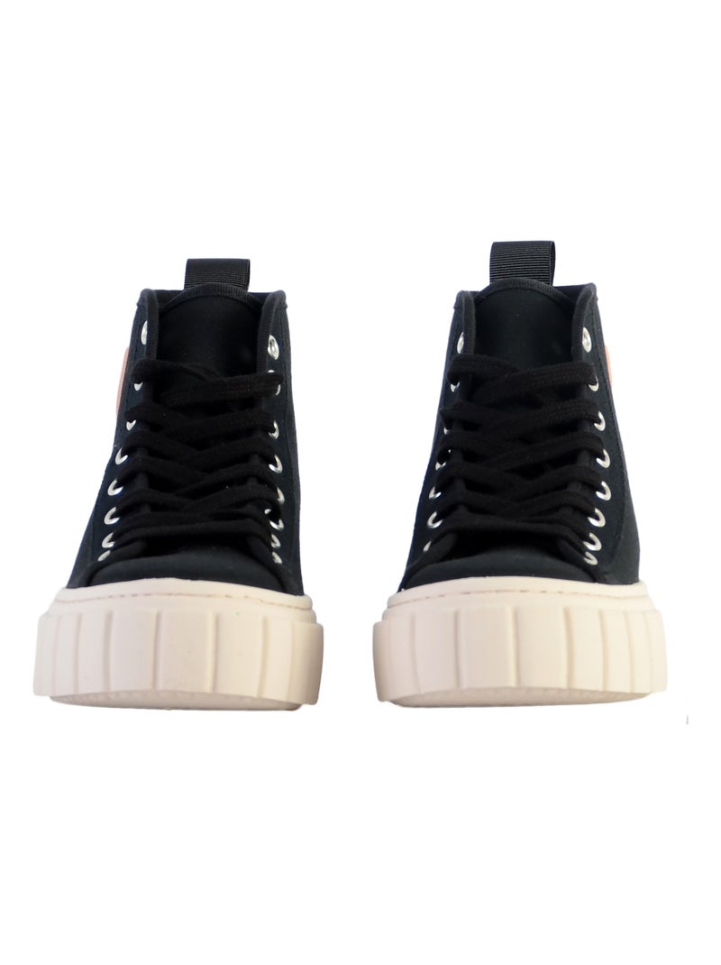 Basket à lacets montante Victoria Noir - Kiabi