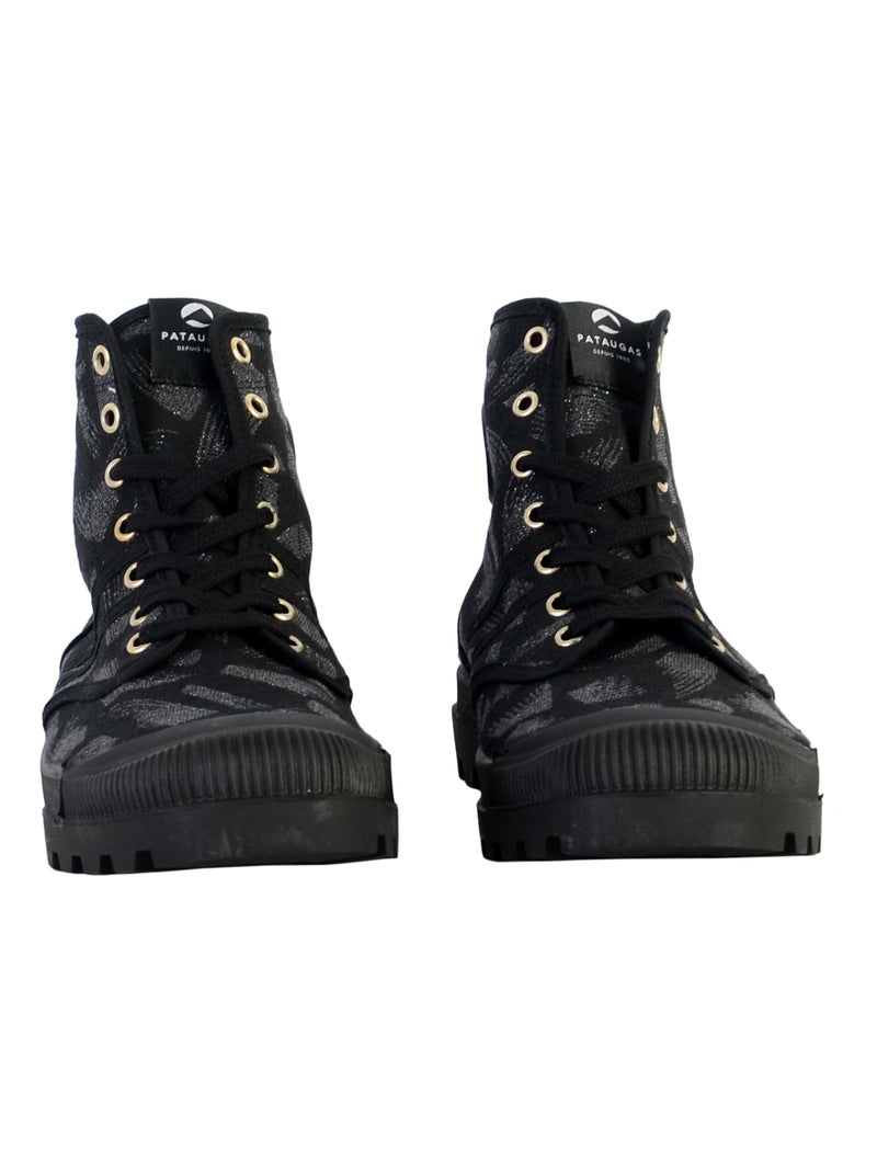 Basket à Lacets Pataugas OG Noir - Kiabi