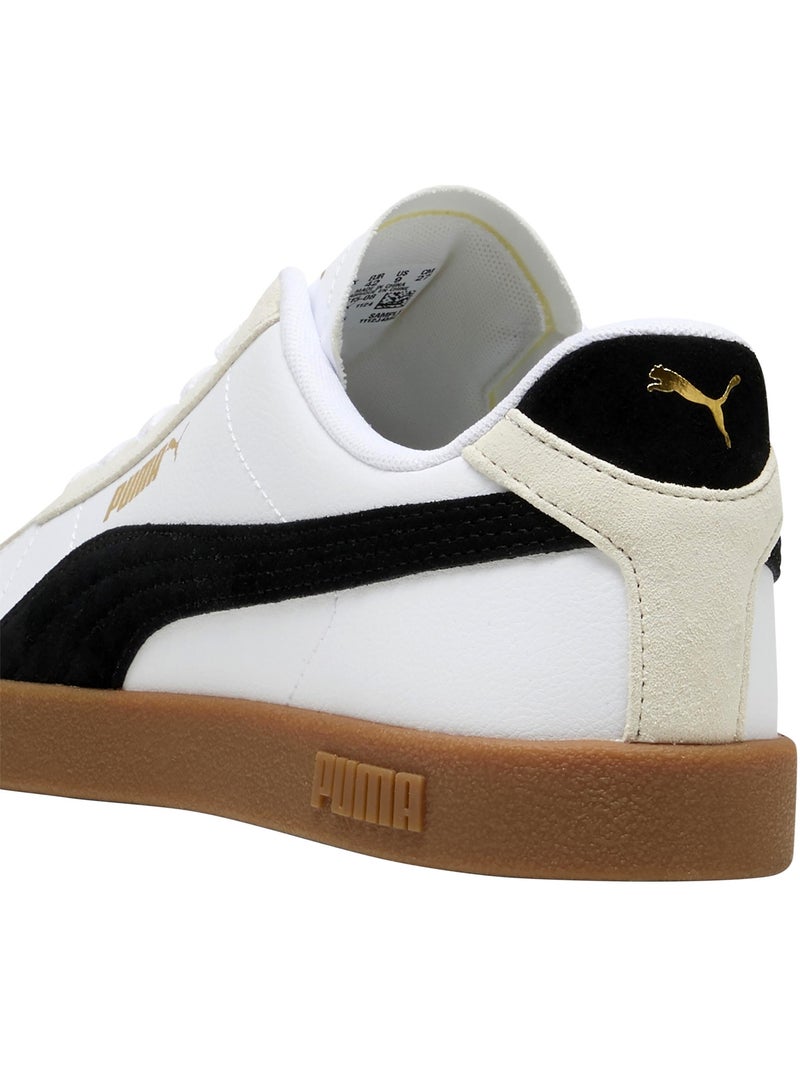 Basket à Lacets Puma Club II SD Blanc Noir - Kiabi