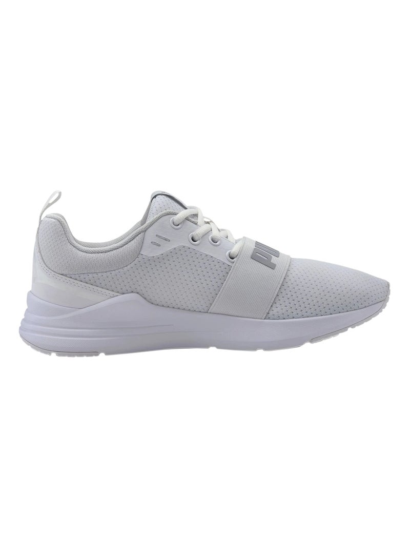 Basket à Lacets Puma Wired Run Blanc Gris - Kiabi