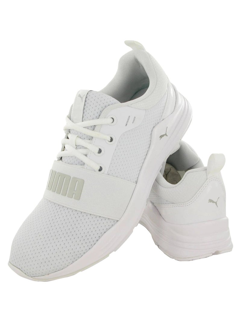 Basket à Lacets Puma Wired Run Blanc Gris - Kiabi