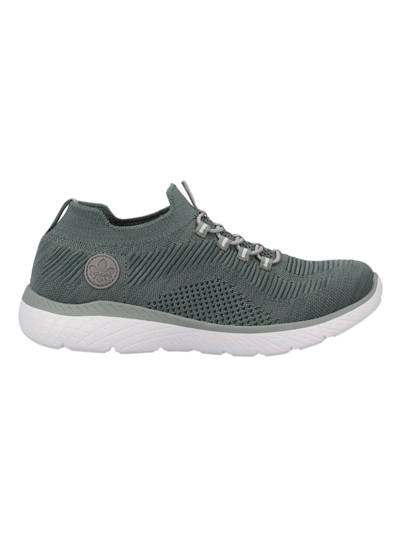 Basket à Lacets Rieker Knitup Vert - Kiabi