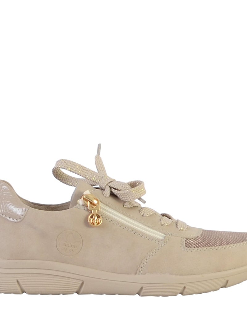 Basket à Lacets Rieker Morelia Beige - Kiabi
