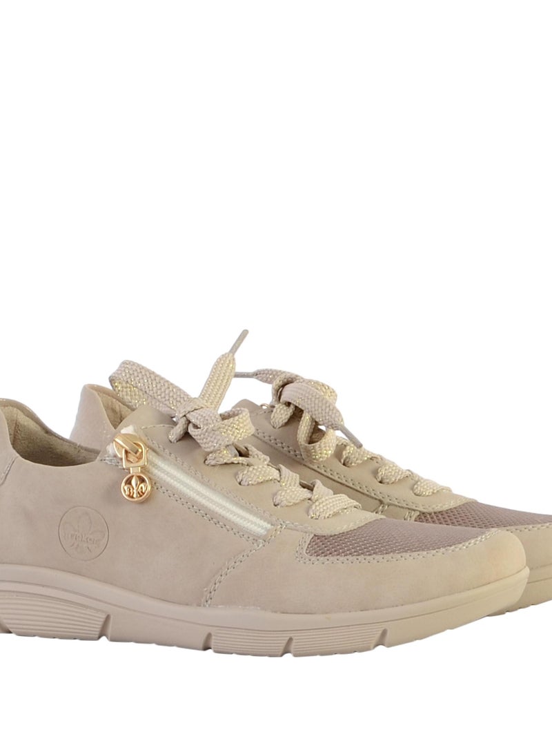 Basket à Lacets Rieker Morelia Beige - Kiabi