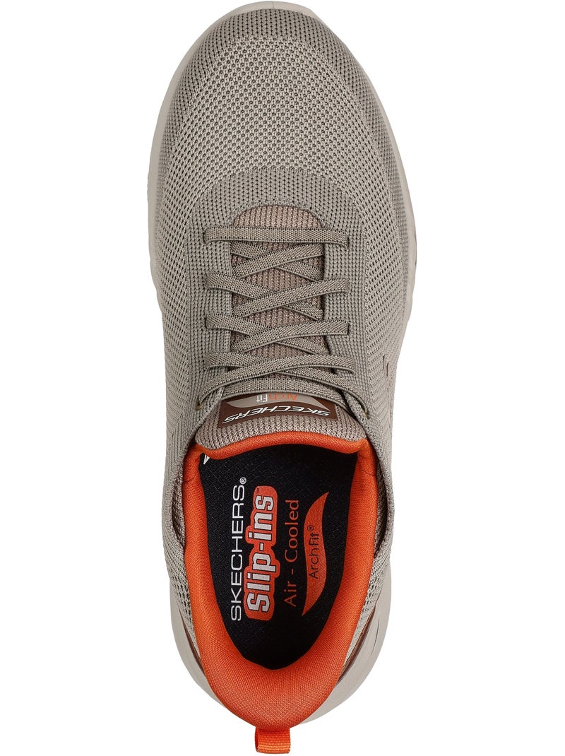 Basket à Lacets Skechers Arch Fit Orvan-Kincade Taupe - Kiabi