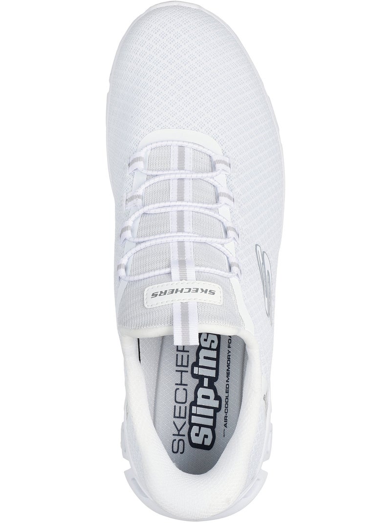 Basket à Lacets Skechers Glide Step Noxus Blanc - Kiabi