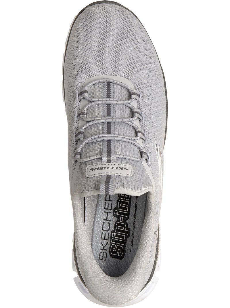 Basket à Lacets Skechers Glide Step Noxus Gris clair - Kiabi