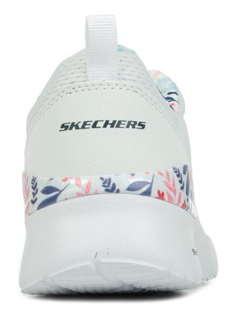 Basket à Lacets Skechers Laid Out Blanc - Kiabi