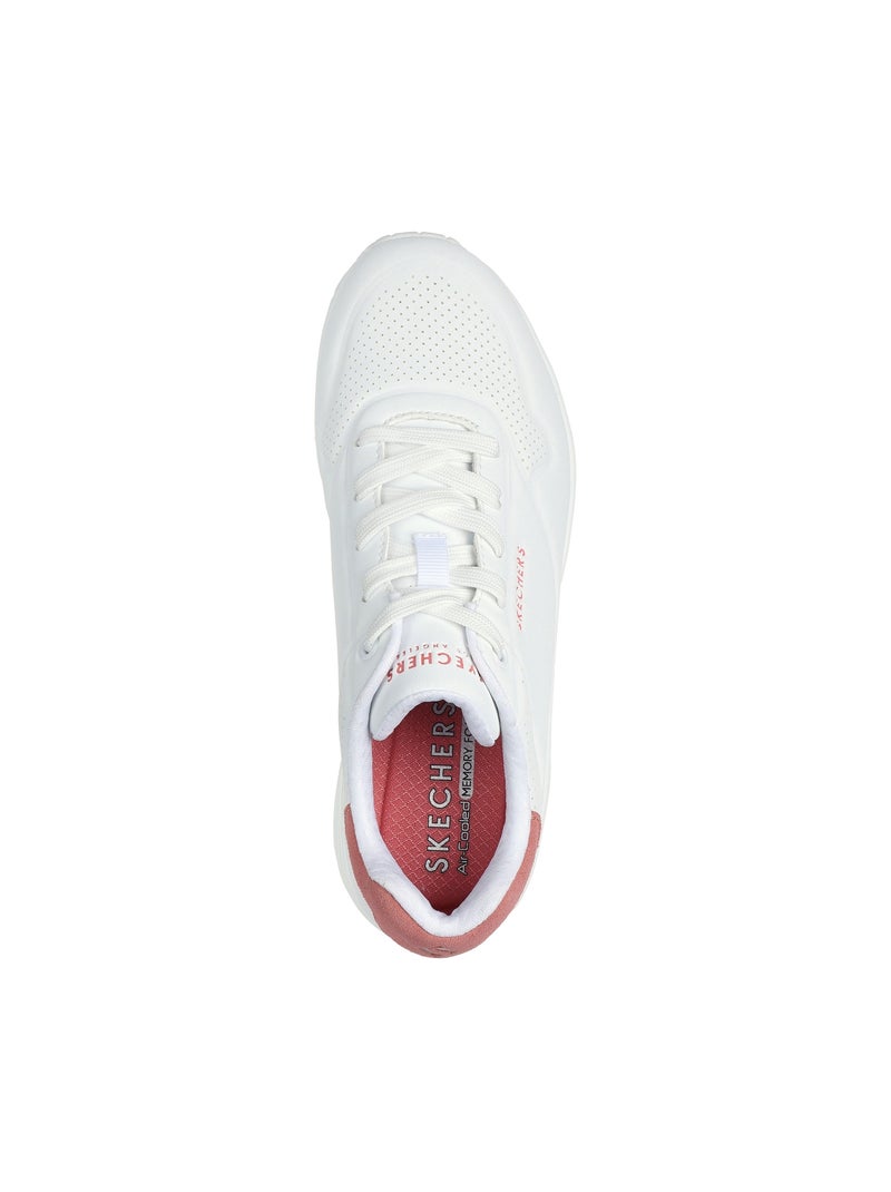 Basket à Lacets Skechers Pop Back Blanc - Kiabi