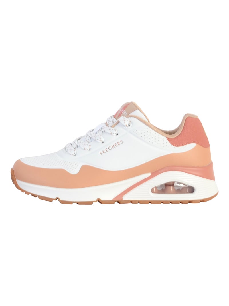 Basket à Lacets Skechers Pop Color Fun Blanc - Kiabi