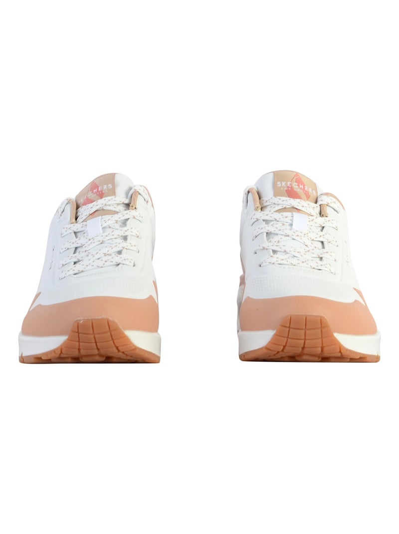 Basket à Lacets Skechers Pop Color Fun Blanc - Kiabi