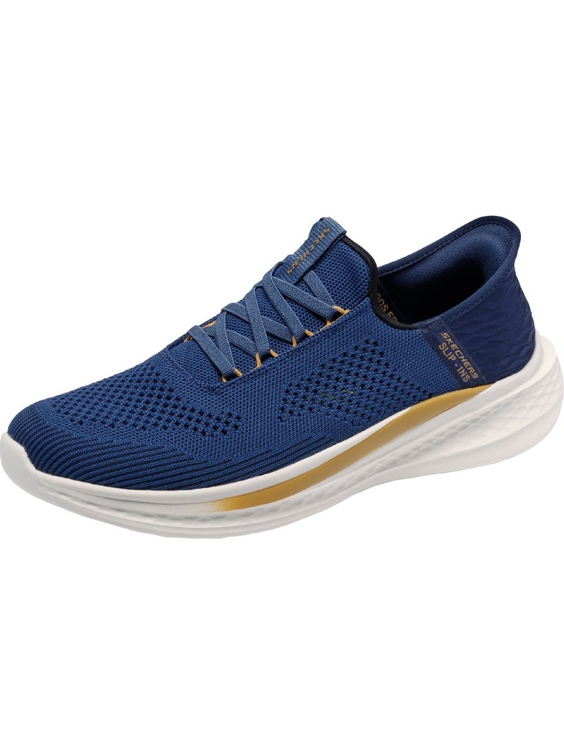 Basket à Lacets Skechers Slade Quinto Bleu - Kiabi
