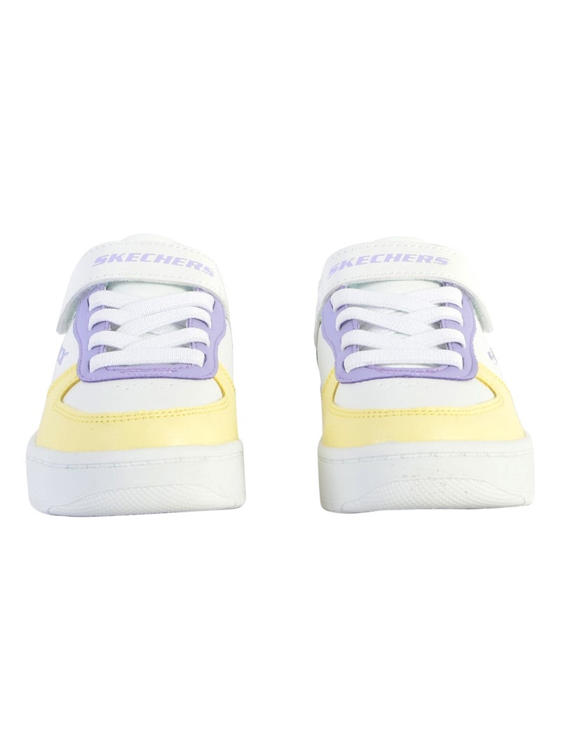 Basket à Lacets Skechers Sport Court 92 Blanc Multicolore - Kiabi