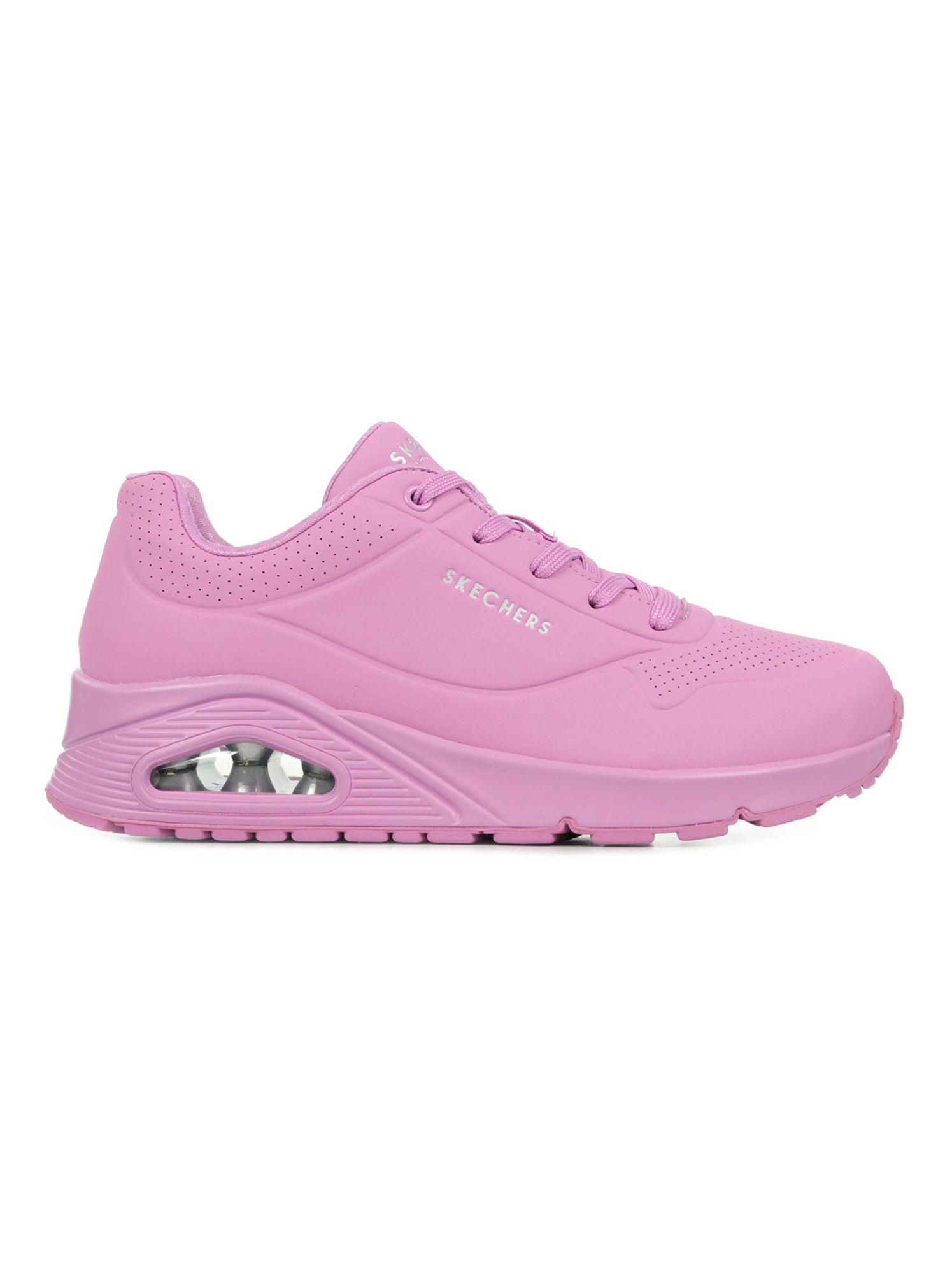 Basket a lacets Skechers Stand On Air Femme Rose Kiabi nu