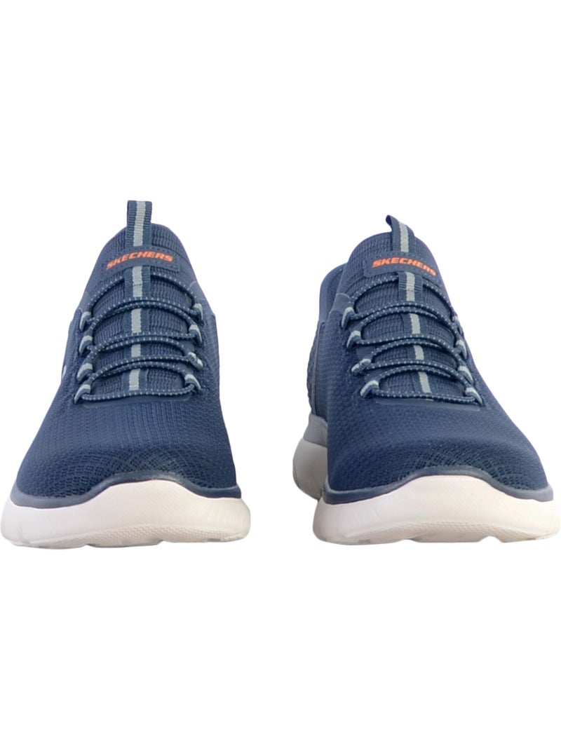 Basket à Lacets Skechers Summits High Range Bleu - Kiabi