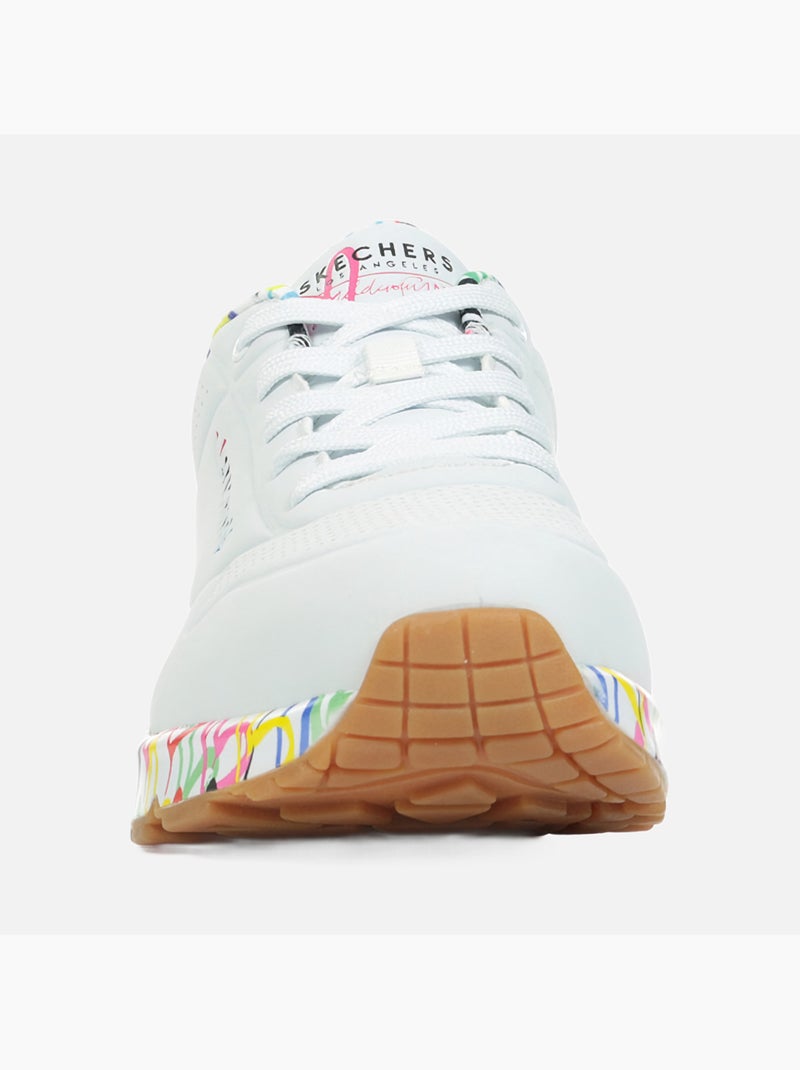 Basket à Lacets Skechers Uno-Loving Love Blanc - Kiabi