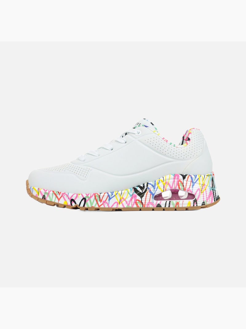 Basket à Lacets Skechers Uno-Loving Love Blanc - Kiabi