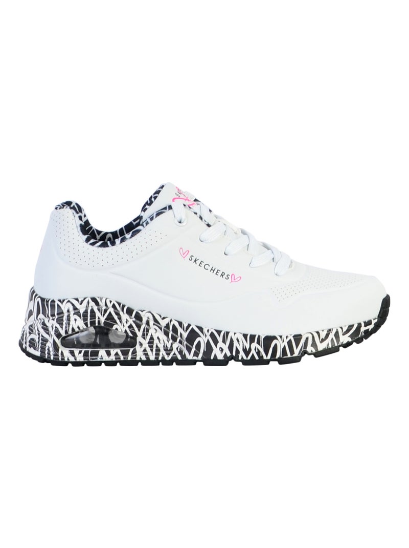 Basket à Lacets Skechers Uno-Loving Love Blanc - Kiabi