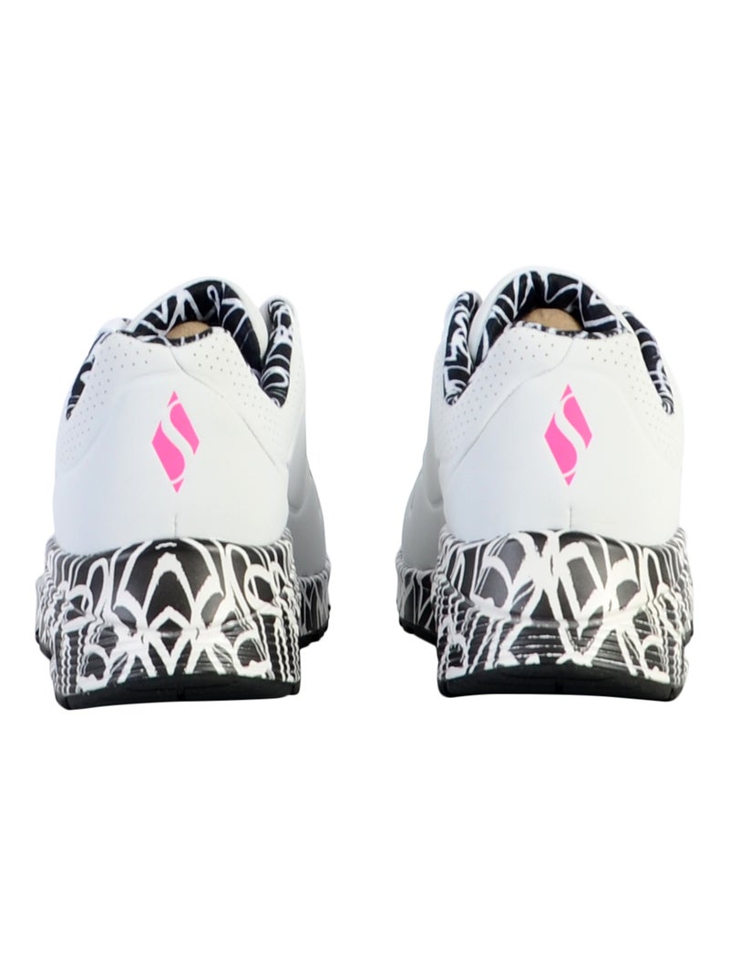 Basket à Lacets Skechers Uno-Loving Love Blanc - Kiabi