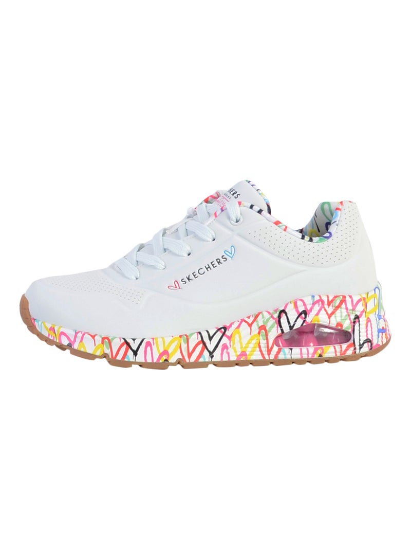 Basket à Lacets Skechers Uno-Loving Love Blanc - Kiabi