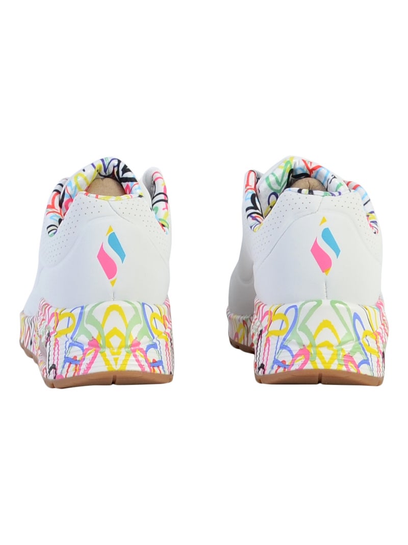 Basket à Lacets Skechers Uno-Loving Love Blanc - Kiabi