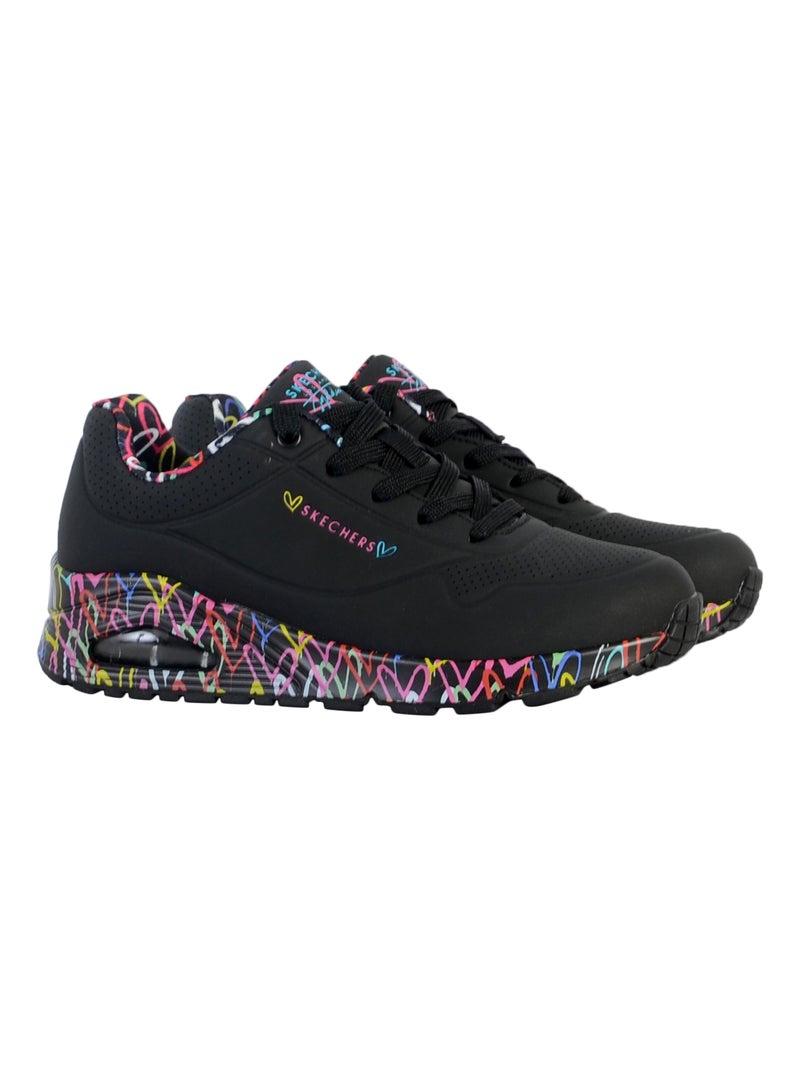 Basket à Lacets Skechers Uno-Loving Love Noir - Kiabi