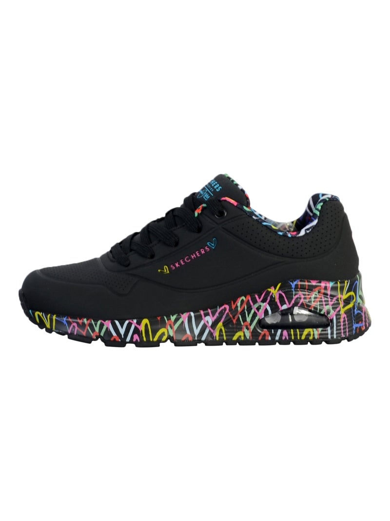 Basket à Lacets Skechers Uno-Loving Love Noir Multicolore - Kiabi