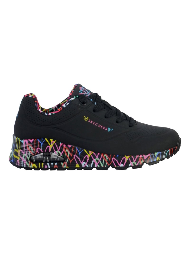 Basket à Lacets Skechers Uno-Loving Love Noir Multicolore - Kiabi