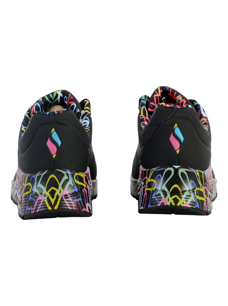 Basket à Lacets Skechers Uno-Loving Love Noir Multicolore - Kiabi