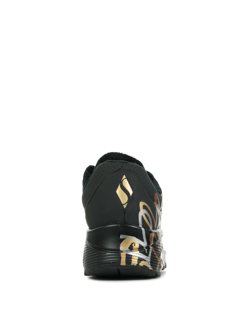 Basket à Lacets Skechers Uno-Metallic Love Noir - Kiabi