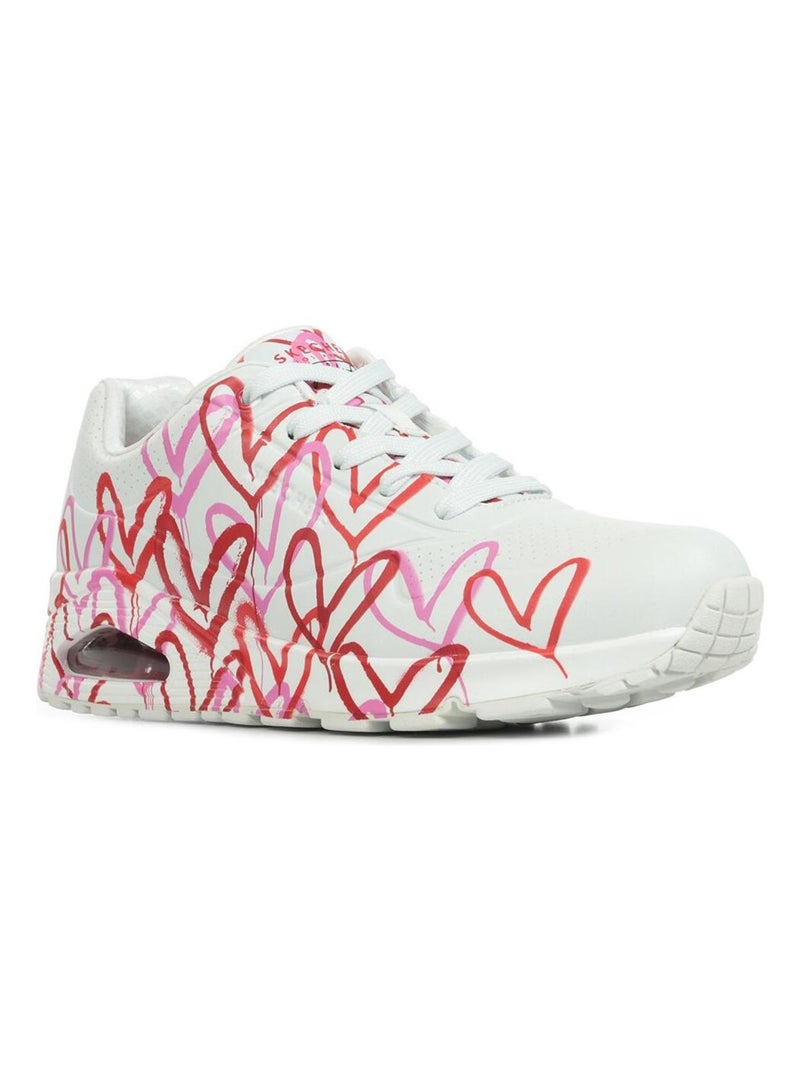 Basket à Lacets Skechers Uno-Spread The Love Blanc - Kiabi