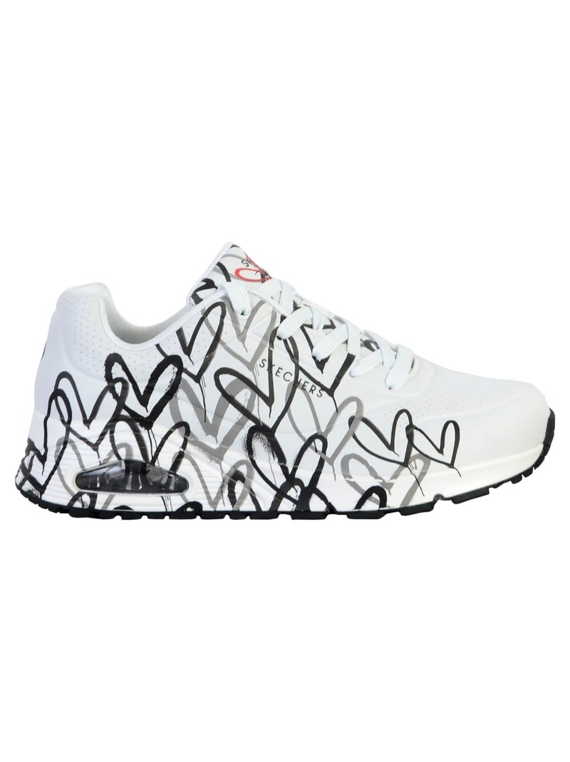 Basket à Lacets Skechers Uno-Spread The Love Blanc - Kiabi