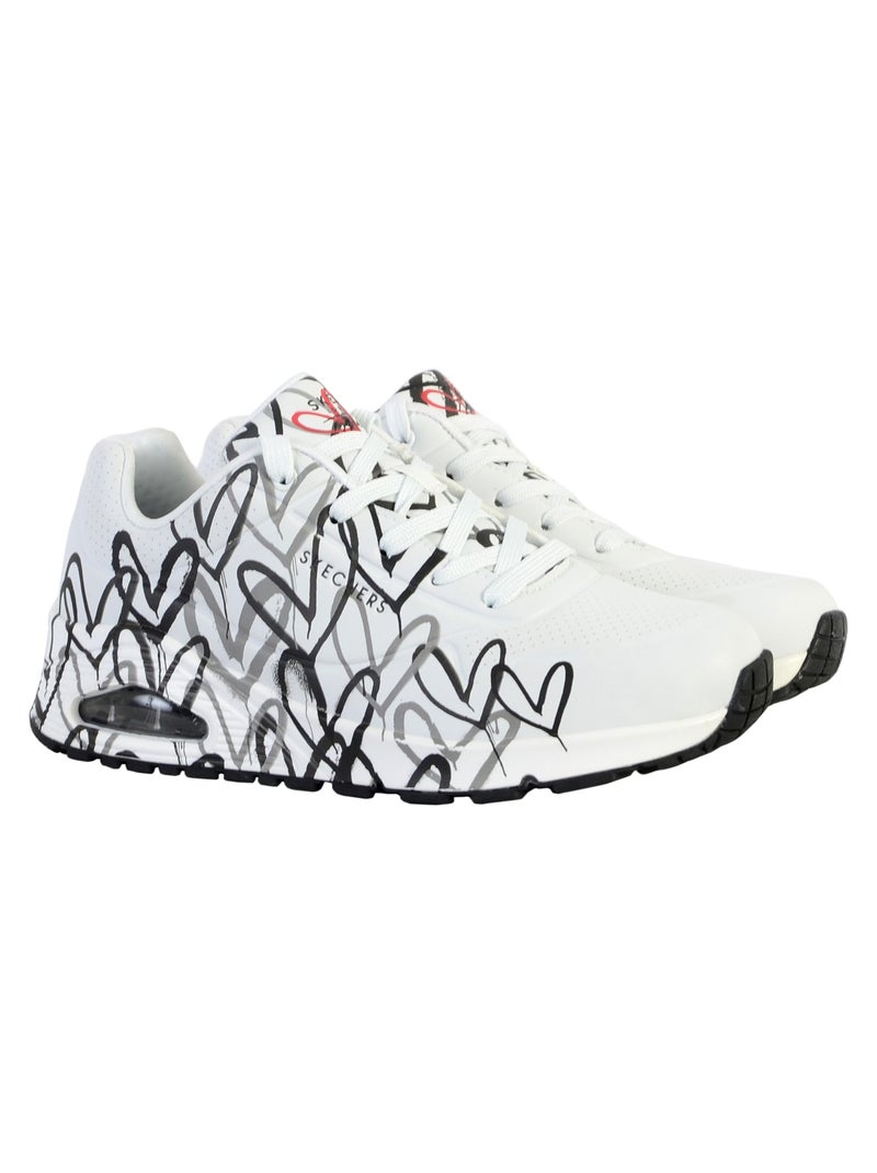 Basket à Lacets Skechers Uno-Spread The Love Blanc - Kiabi