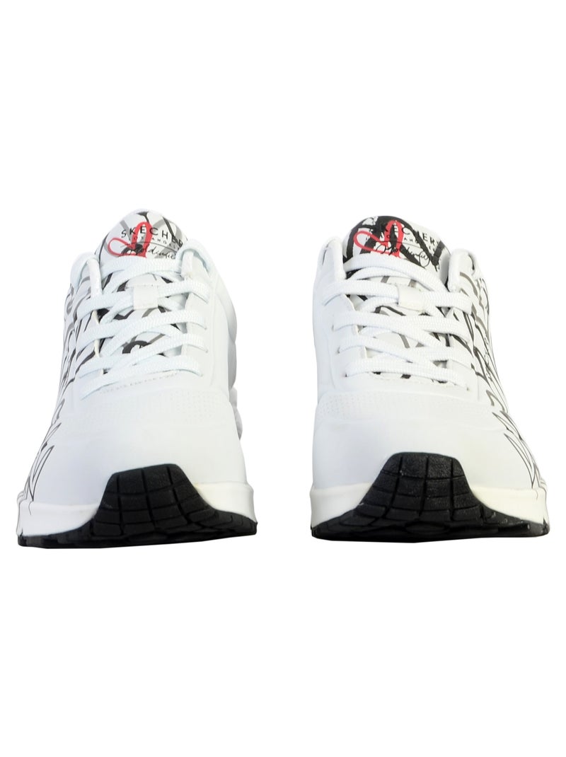 Basket à Lacets Skechers Uno-Spread The Love Blanc - Kiabi